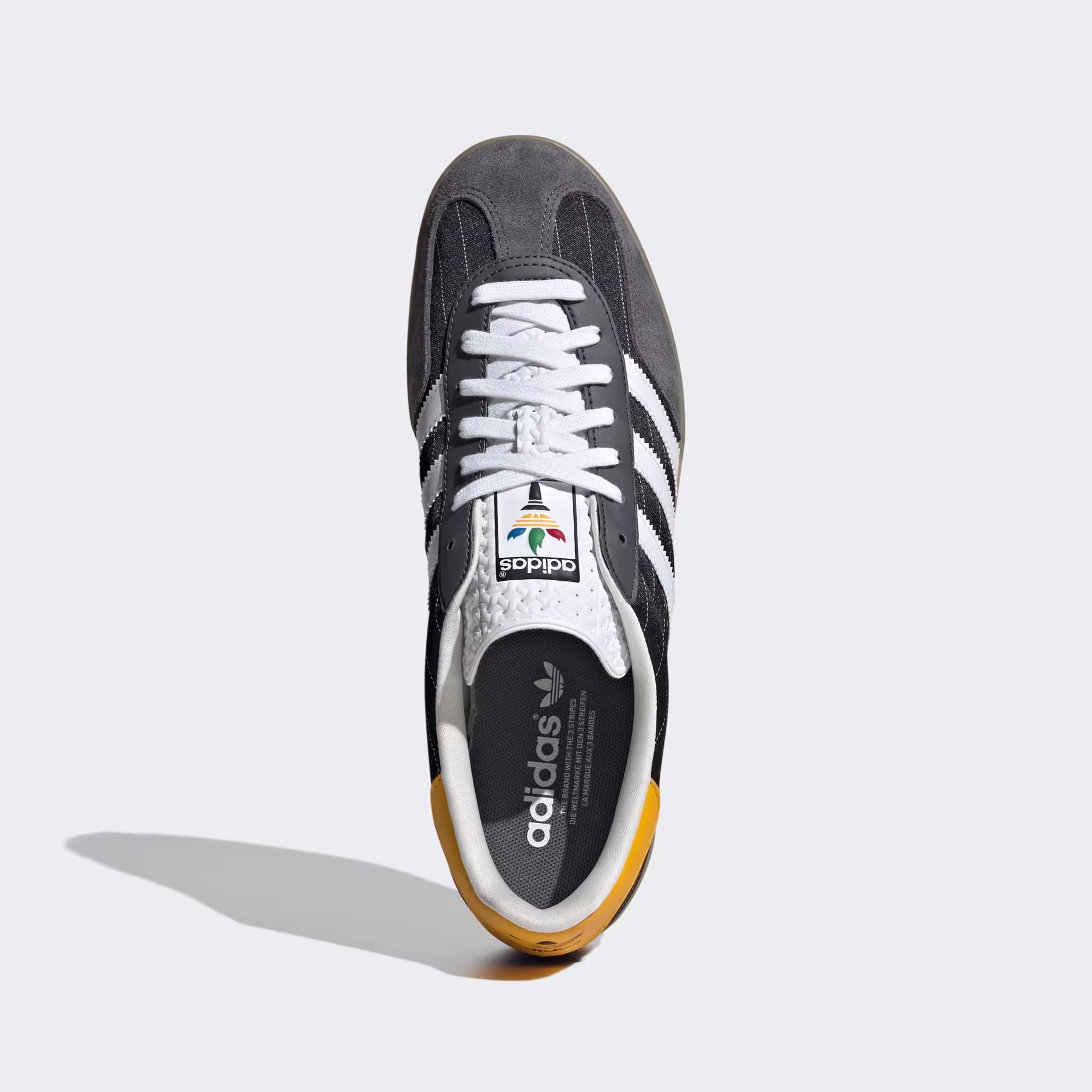 ADIDAS ORIGINALS GAZELLE INDOOR PIN STRIPE TRAINERS