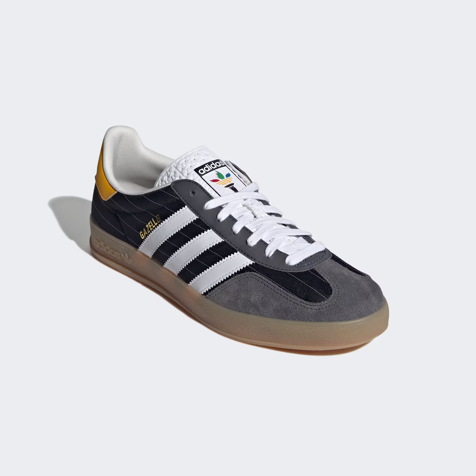 ADIDAS ORIGINALS GAZELLE INDOOR PIN STRIPE TRAINERS
