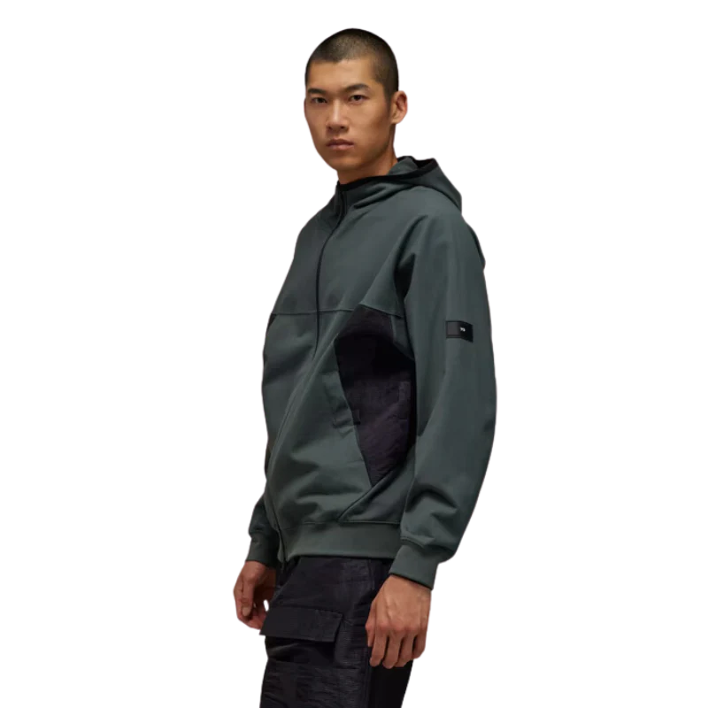 ADIDAS Y-3 UNISEX FULL ZIP STRETCH FIT HOODIE