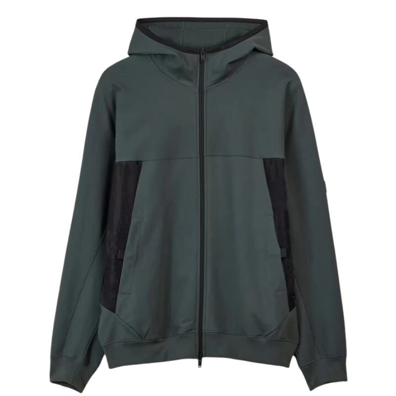 ADIDAS Y-3 UNISEX FULL ZIP STRETCH FIT HOODIE