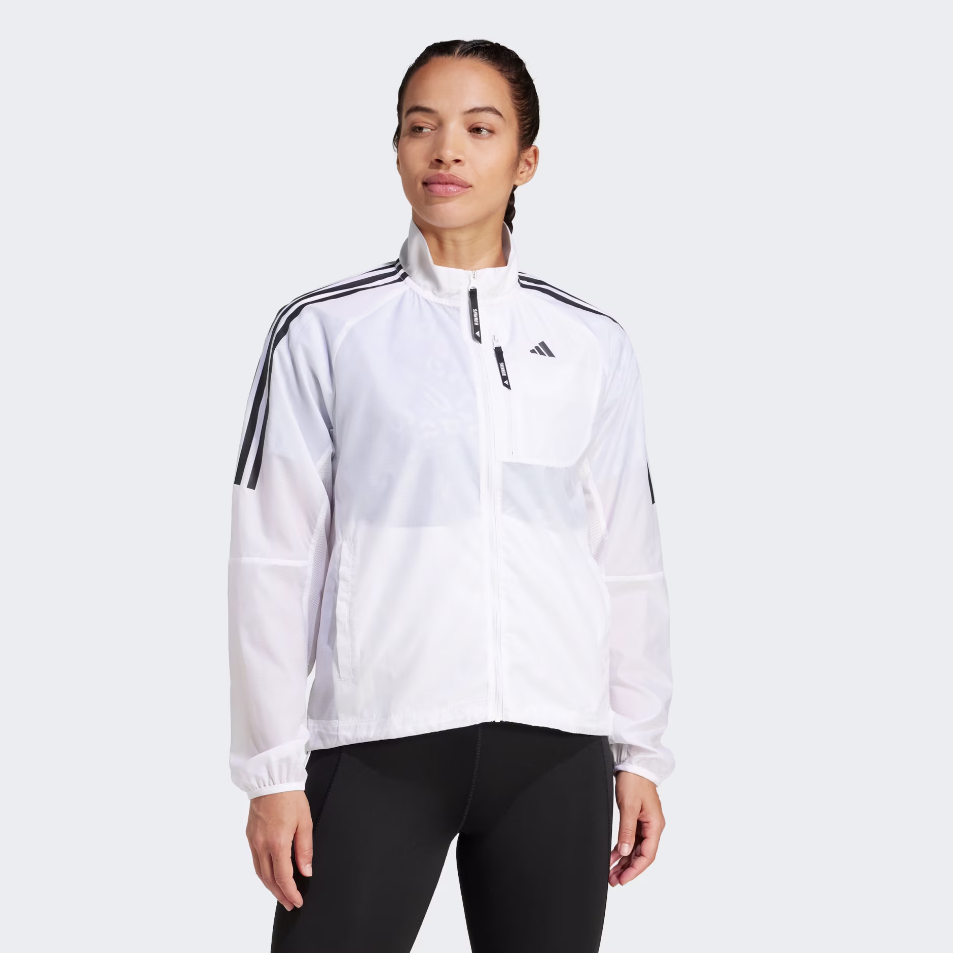 ADIDAS WOMENS OWN THE RUN OTR E JACKET W