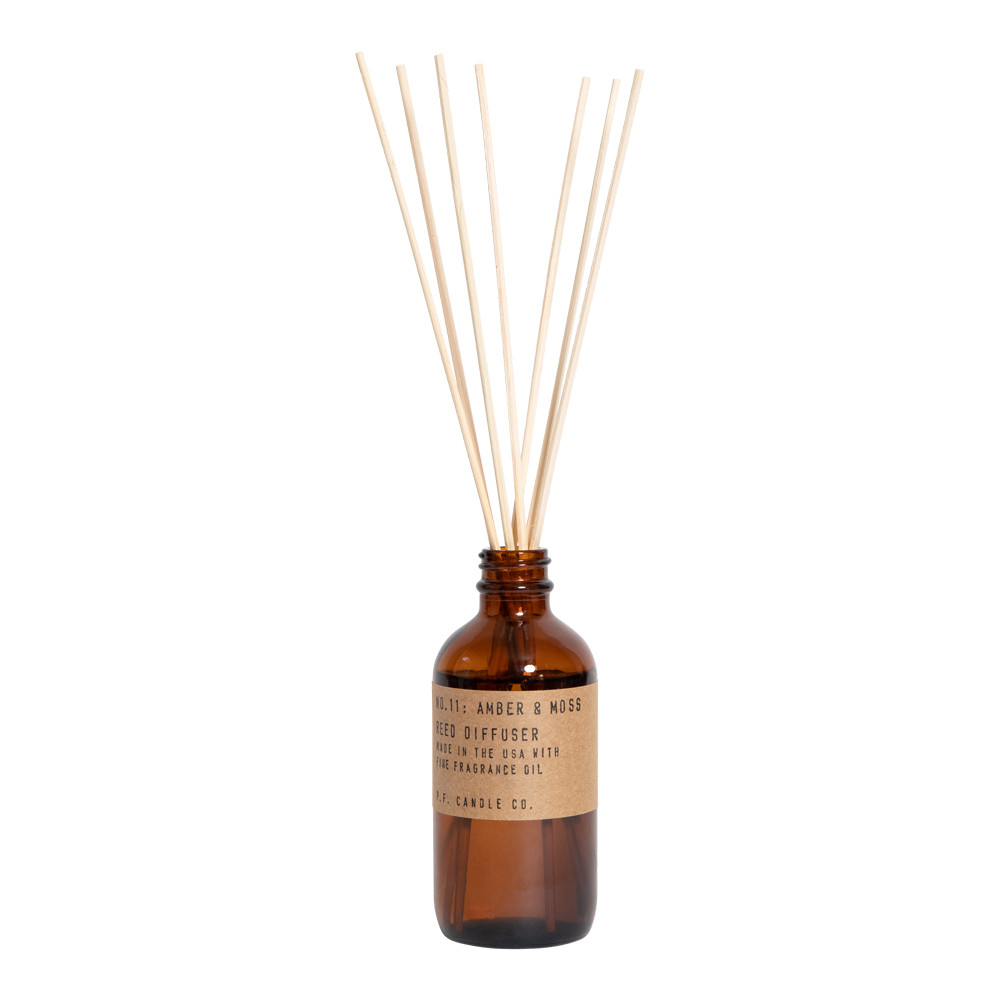 P.F. CANDLE CO NO.11 AMBER & MOSS 3.5 OZ REED DIFFUSER - BROWN