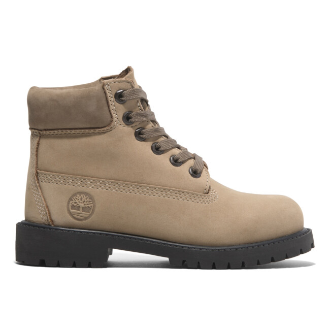 TIMBERLAND JNR 6" PREM BOOT - MEDIUM BEIGE NUBUCK