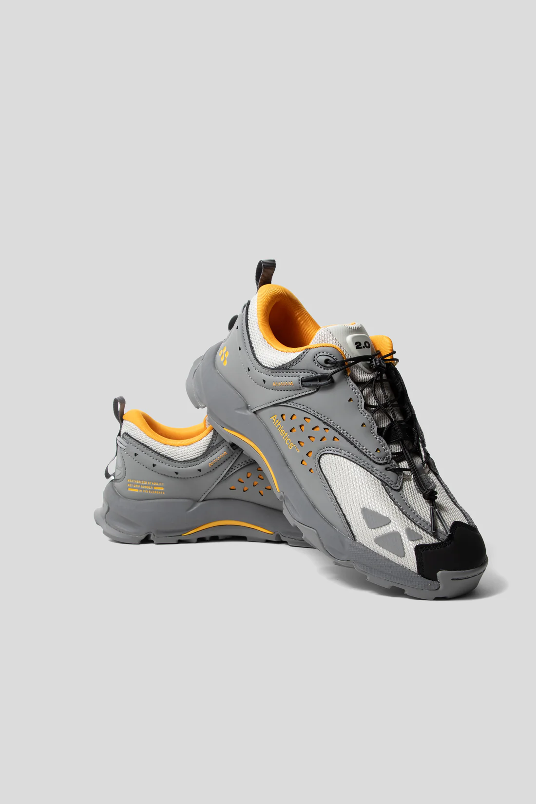 ATHLETICS FOOTWEAR VTWO LOW - TAUPE/CADMIUM YELLOW