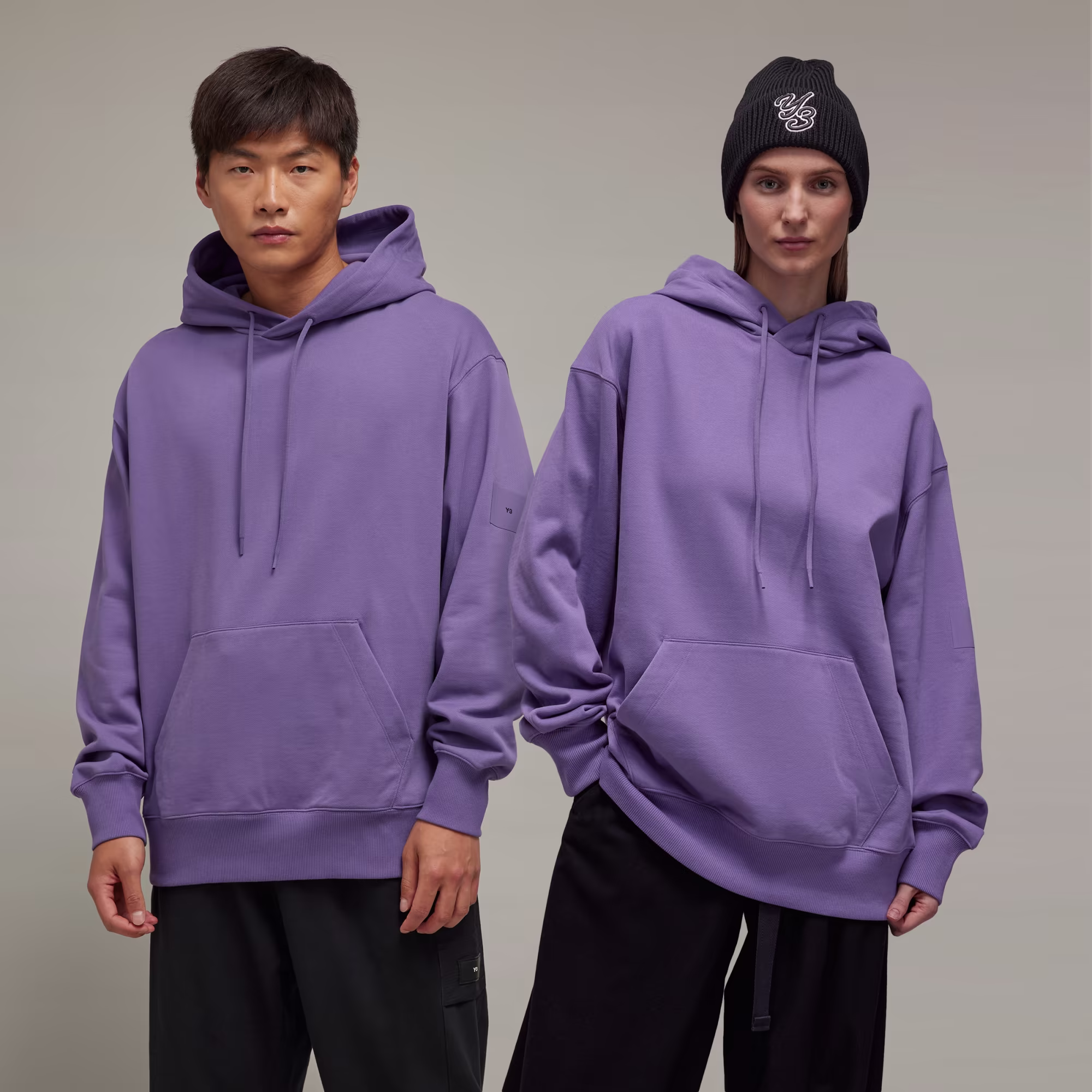 ADIDAS X Y-3 FRENCH TERRY HEAVY HOODED UNISEX SWEATSHIRT
