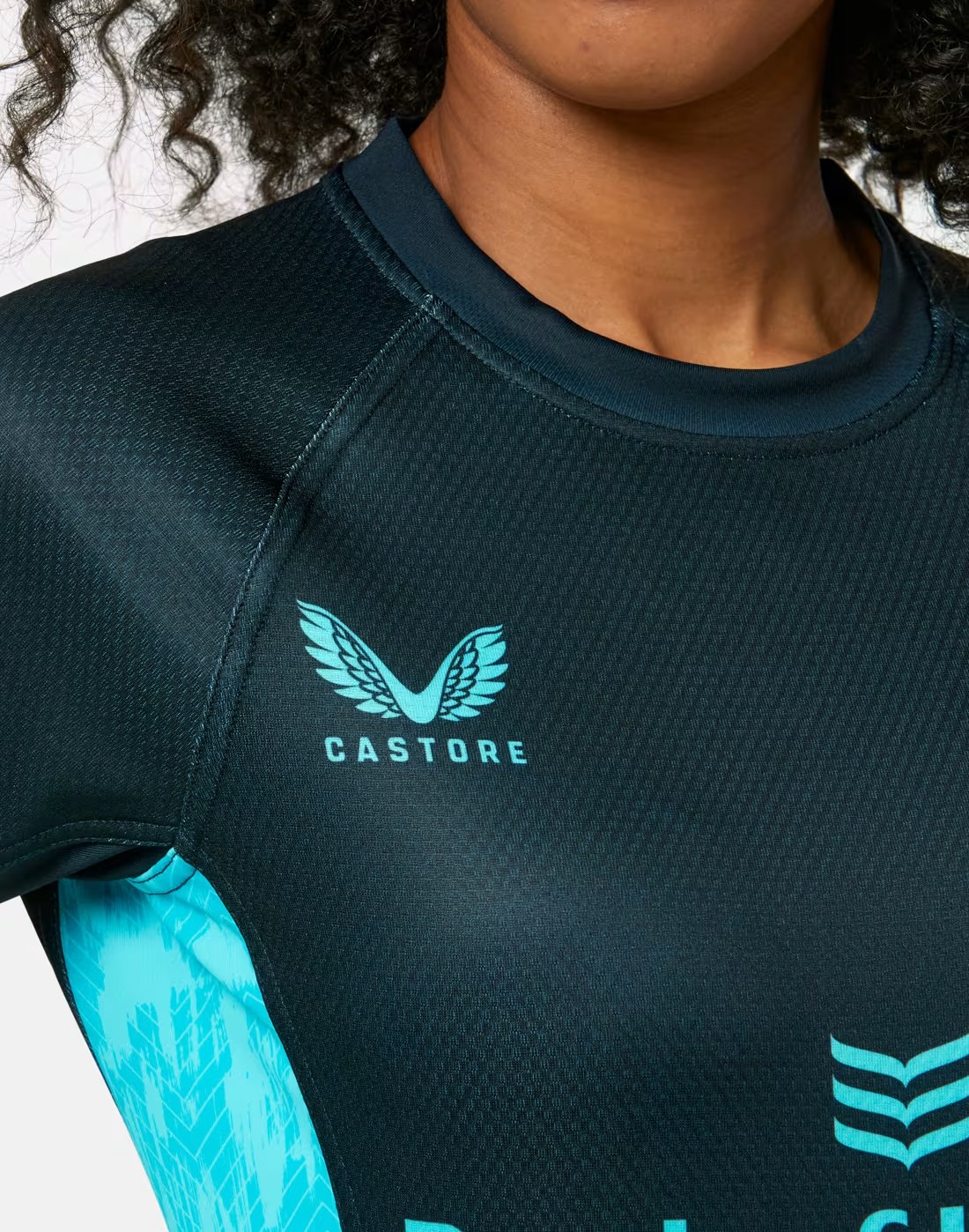 CASTORE LEINSTER CONTACT SHORT SLEEVE JERSEY WOMENS - BLUE RADIANCE/BLUE GRAPHITE
