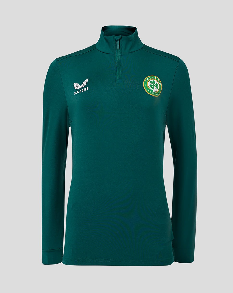 CASTORE FAI PLAYERS 1/4 ZIP MIDLAYER WOMENS - BOTANICAL GARDEN