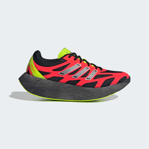 ADIDAS ADIZERO ARUKU TRAINERS - CARBON BLACK/SOLAR RED