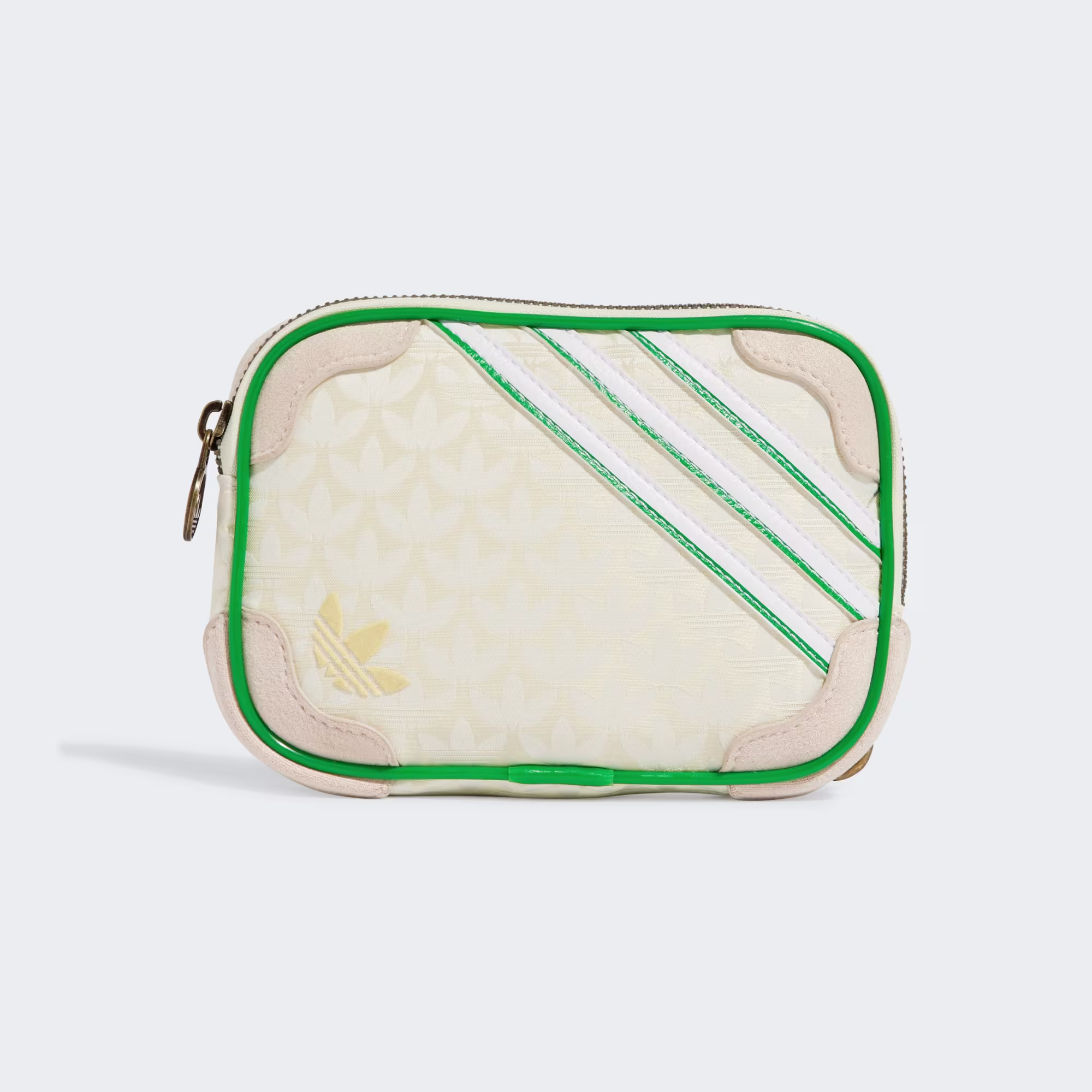 Trefoil Monogram Jacquard Suede Mini Airliner Bag
