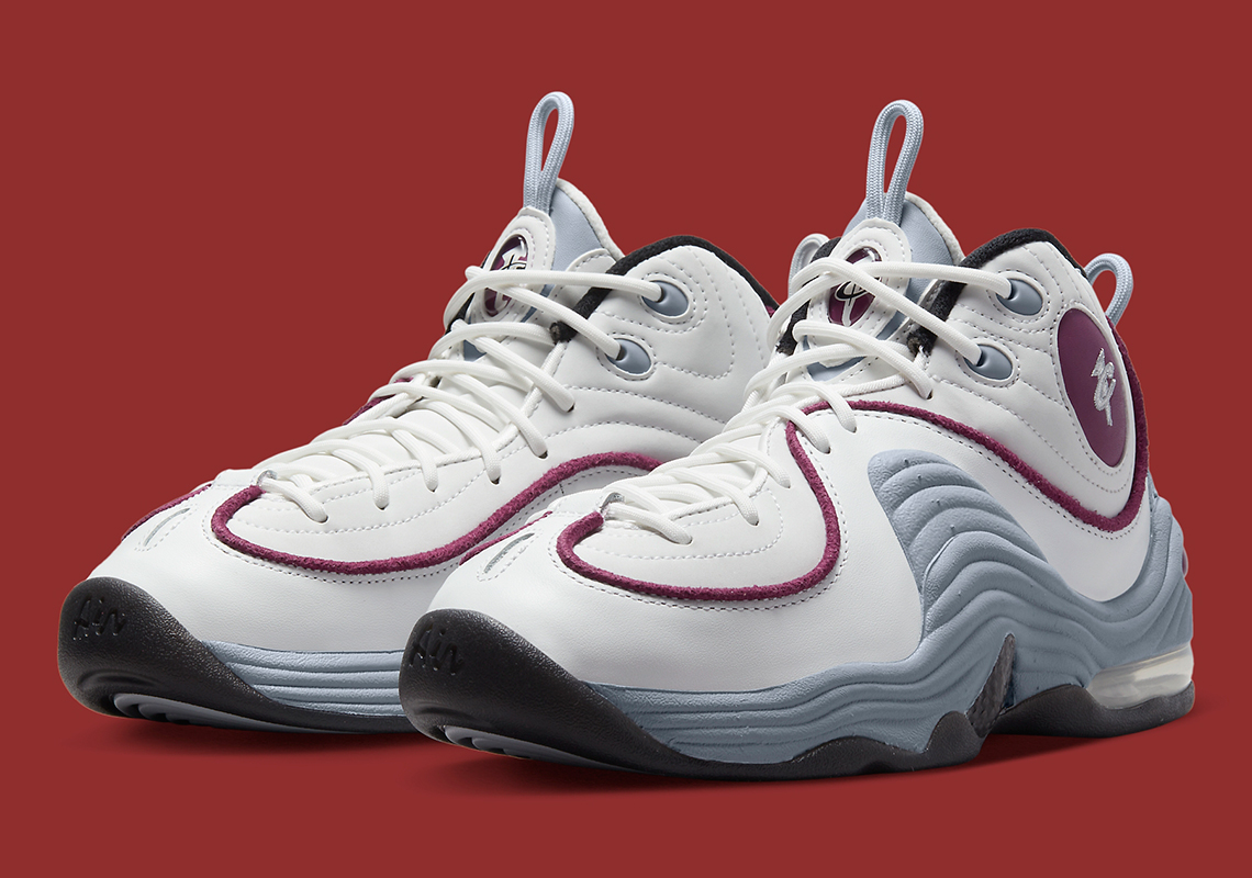 NIKE W AIR PENNY II TRAINERS - SUMMIT WHITE/ROSEWOOD/WOLF GREY/BLACK/CLEAR