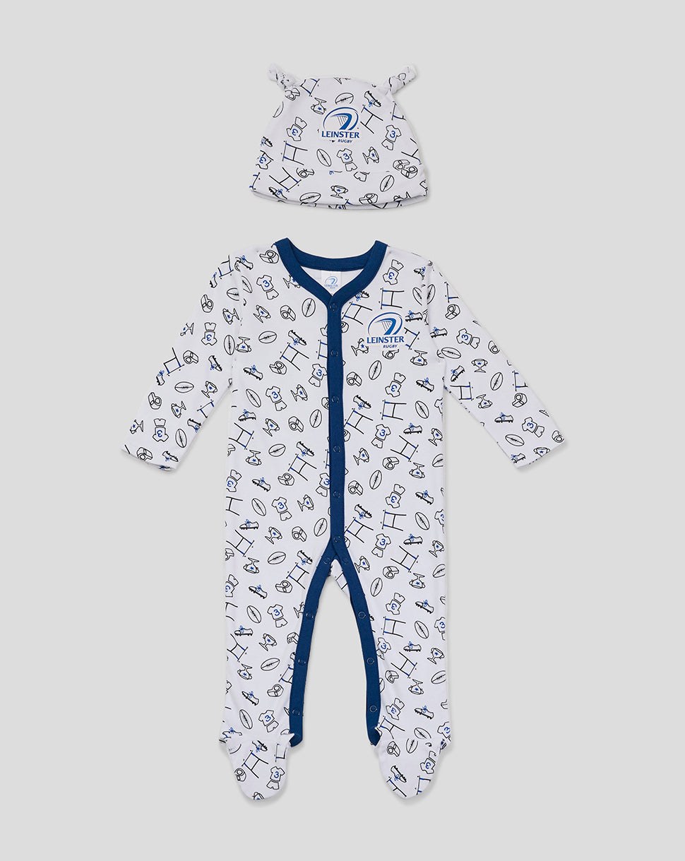 CASTORE LEINSTER CORE BABY GIFT SET 1 (ROMPER & HAT) - WHITE