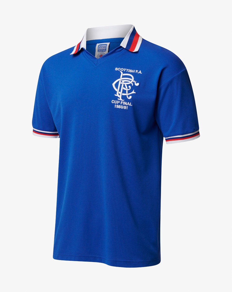 CASTORE RANGERS 1981 SCOTTISH CUP FINAL SHIRT - BLUE