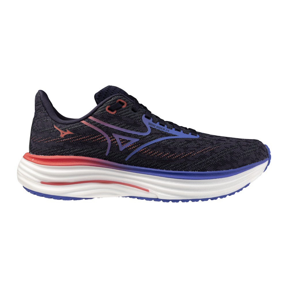 MIZUNO WAVE RIDER 29 WOMENS - ODYSSEY GRAY/IRIS BLOOM