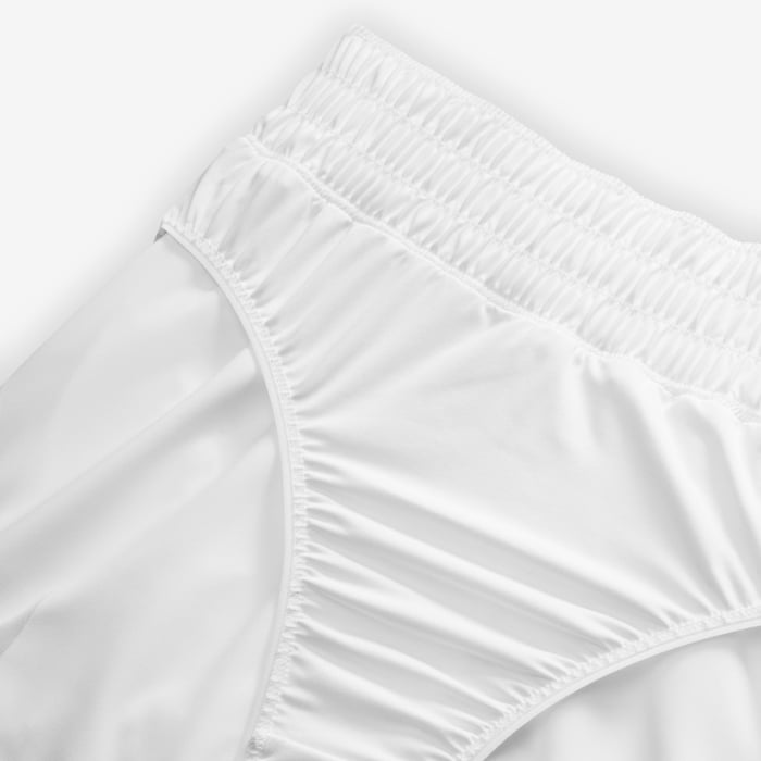 NIKE W ONE SWSH MR SHORT - WHITE/BLACK