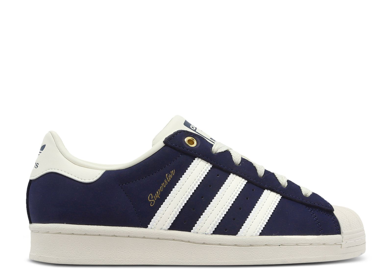 ADIDAS ORIGINALS SUPERSTAR W TRAINERS - NIGHT INDIGO/OFF WHITE/ROYAL BLUE