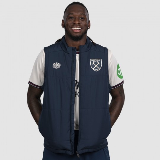 UMBRO WEST HAM 25/26 PLAYER PRO TRAINING GILET - BLUEBERRY