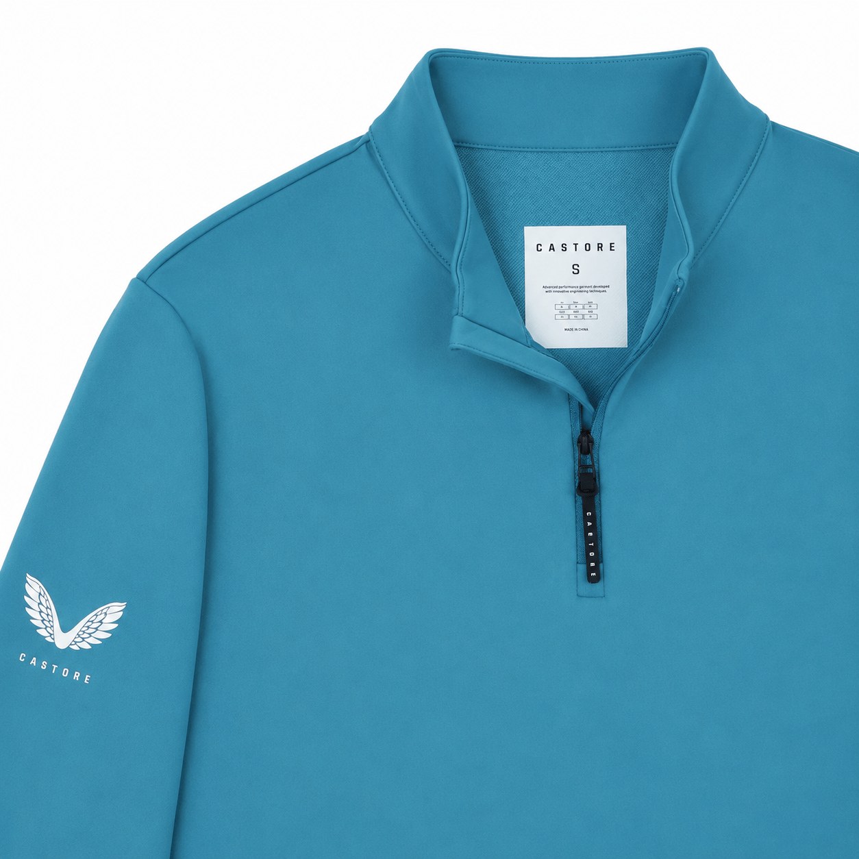 CASTORE CLUB CLASSIC 1/4 ZIP - CORN BLUE
