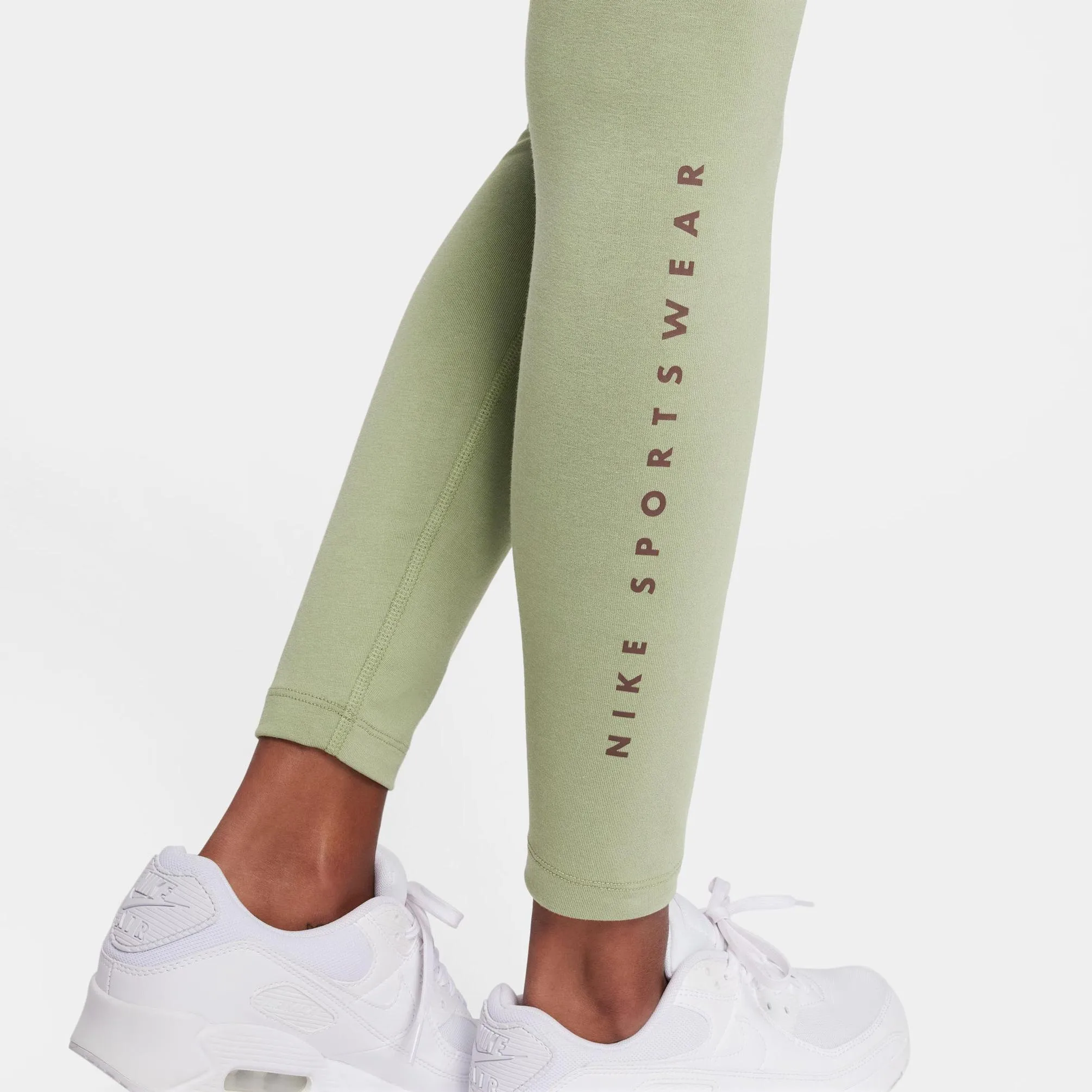 NIKE W GEL SWOOSH SW LEGGING - OIL GREEN