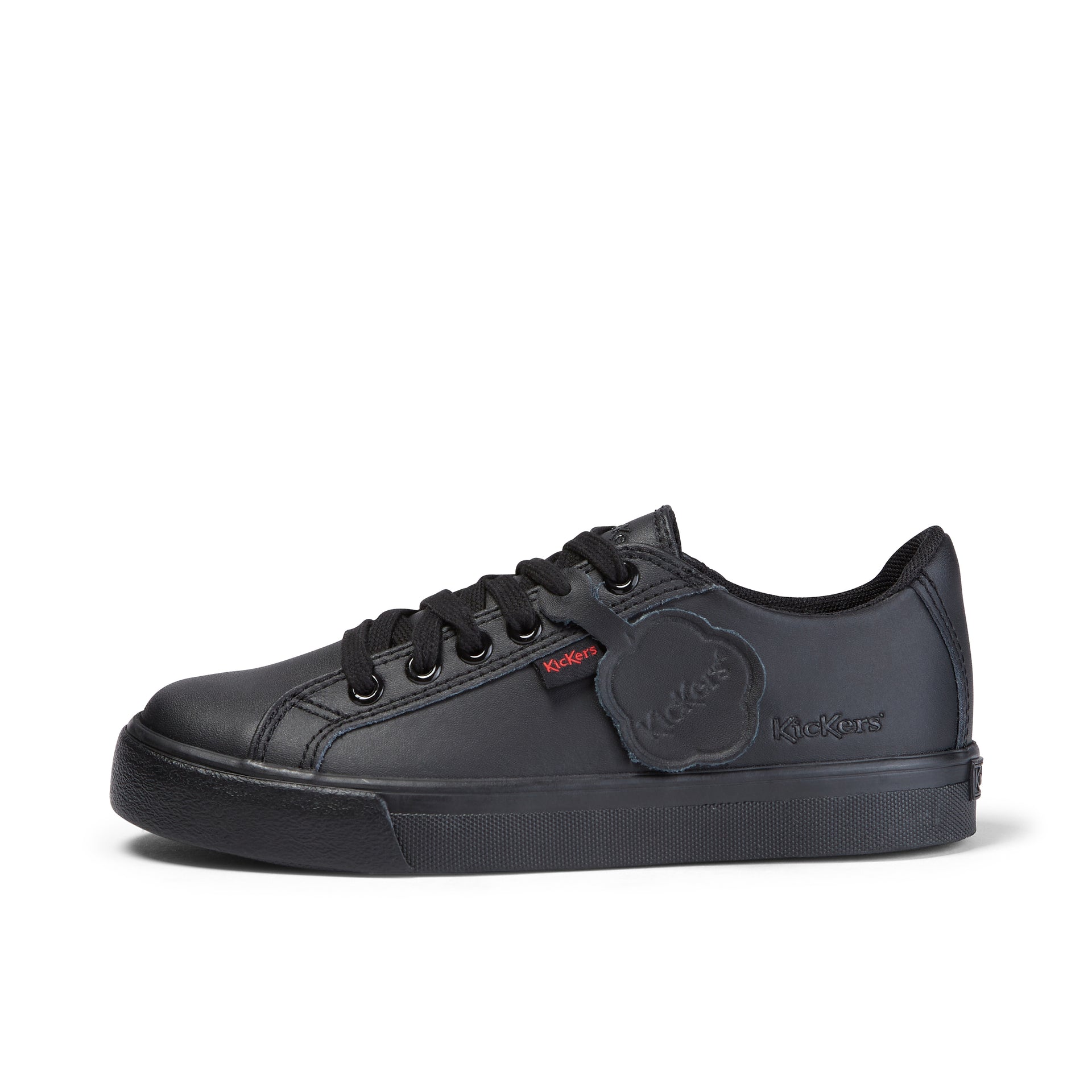 KICKERS INF TOVNI LACER LTH BLACK - BLACK