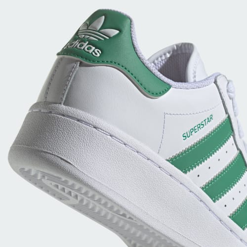 ADIDAS ORIGINALS SUPERSTAR XLG WOMENS TRAINERS - WHITE/SEMI COURT GREEN