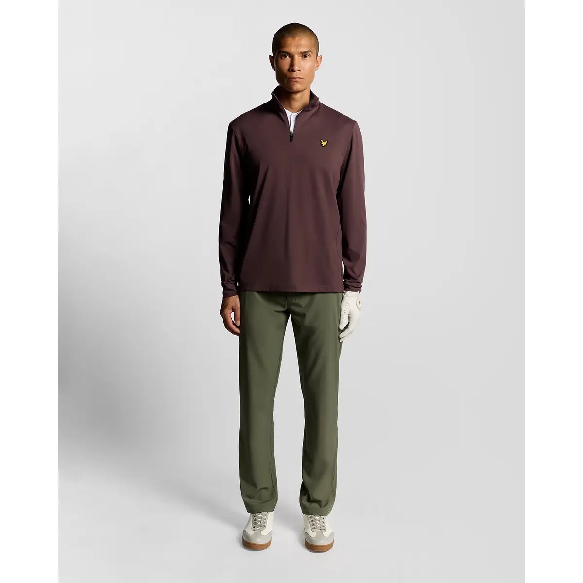 LYLE & SCOTT GOLF COURSE MIDLAYER - BERRY
