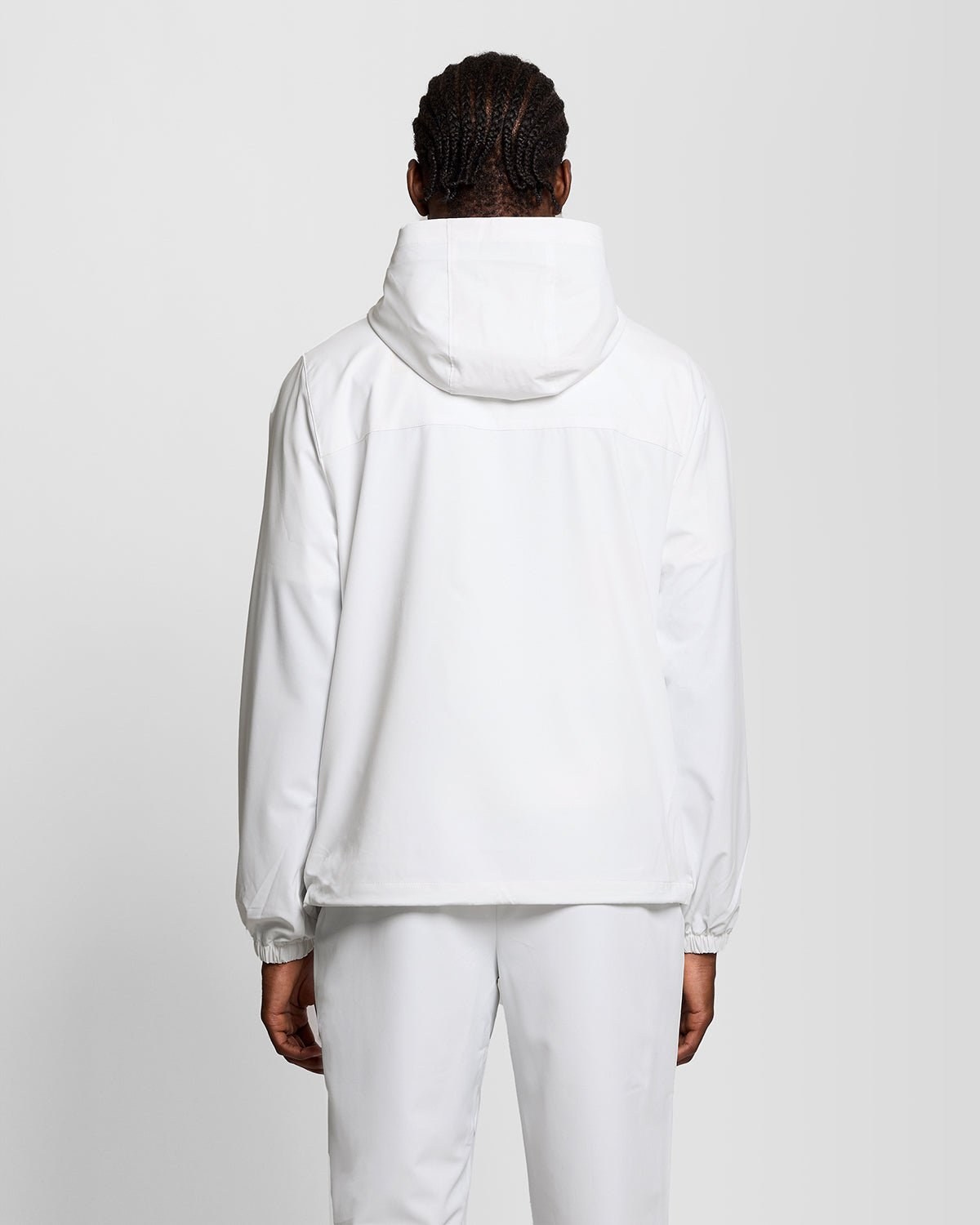 LYLE & SCOTT STRIPED TRACK JACKET - WHITE