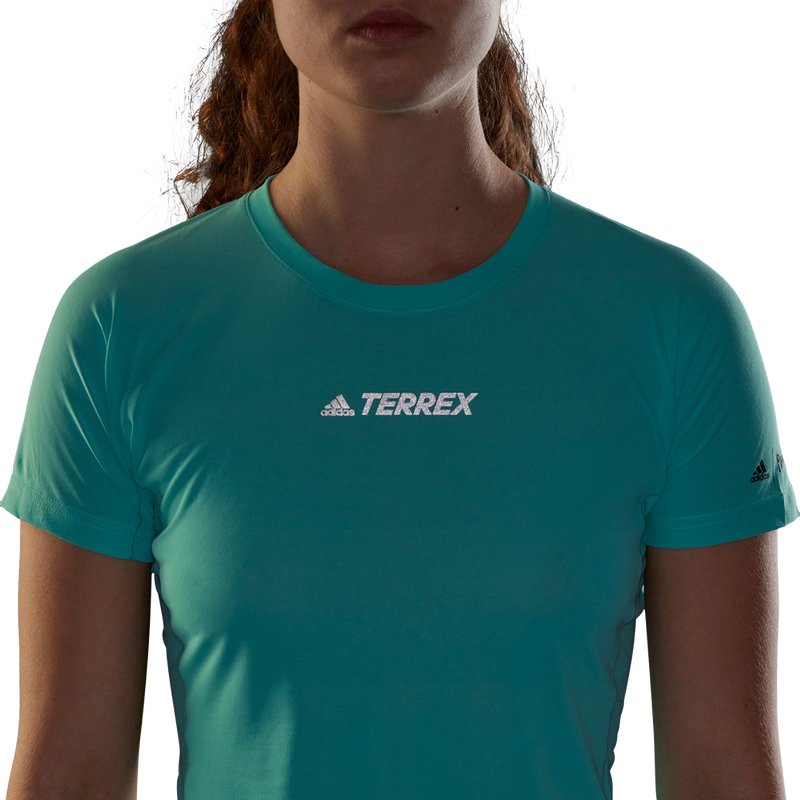 ADIDAS WOMENS TERREX PARLEY AGRAVIC TRAIL RUNNING TEE