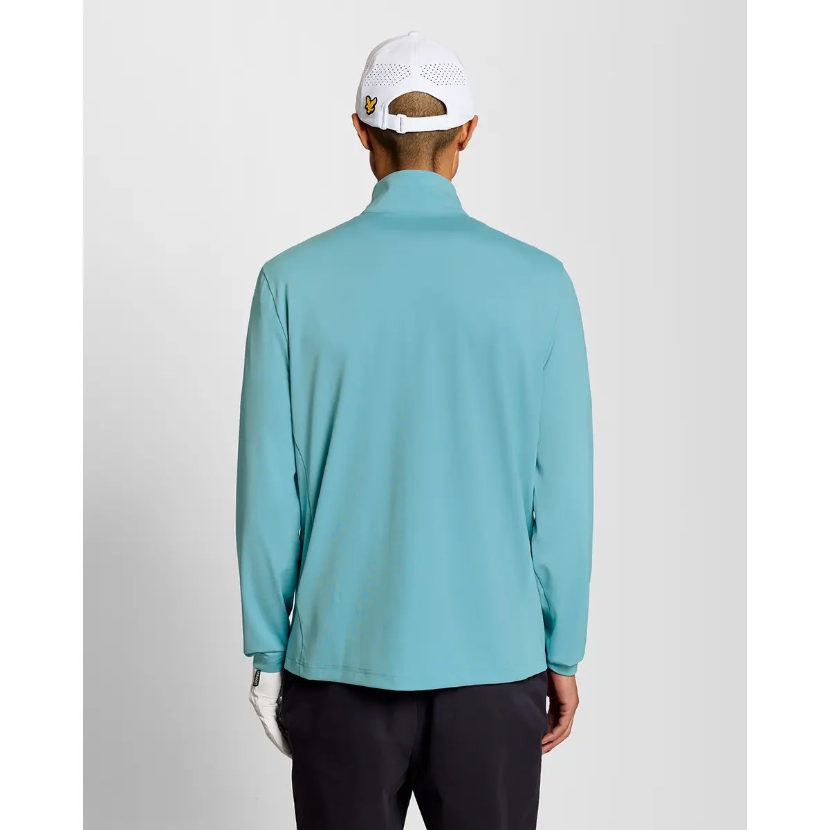 LYLE & SCOTT GOLF CORE QUARTER ZIP MIDLAYER - AQUAMARINE BLUE