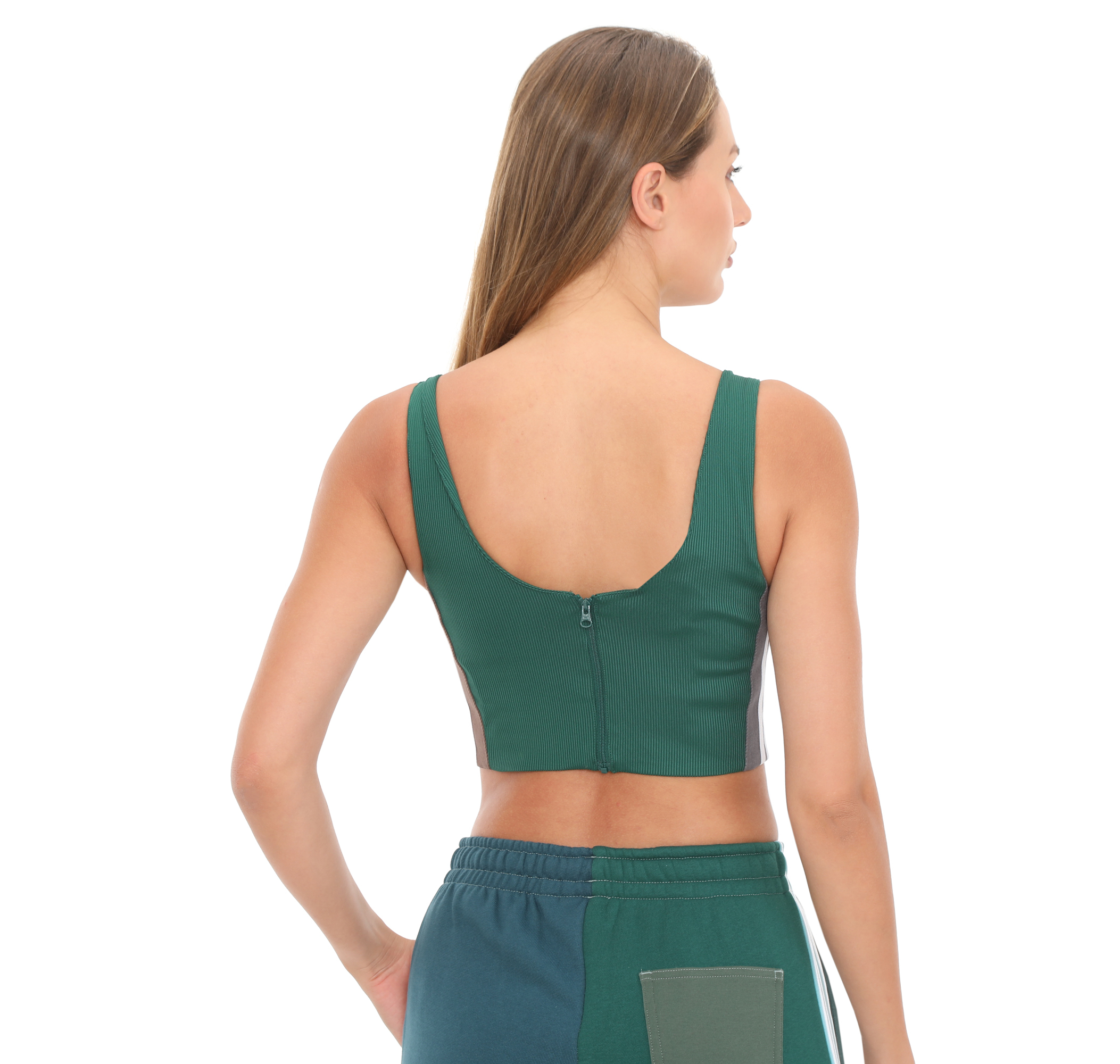 ADIDAS X KSENIASCHNAIDER 3-STRIPE BRA TOP