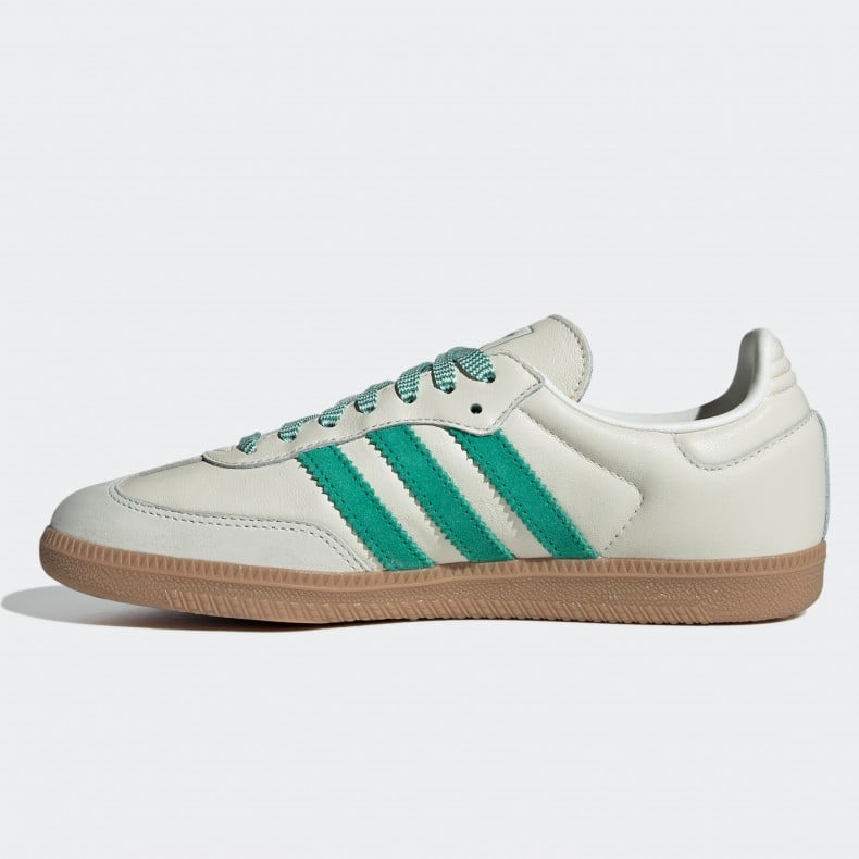 ADIDAS ORIGINALS SAMBA - OFF WHITE/COURT GREEN/GUM