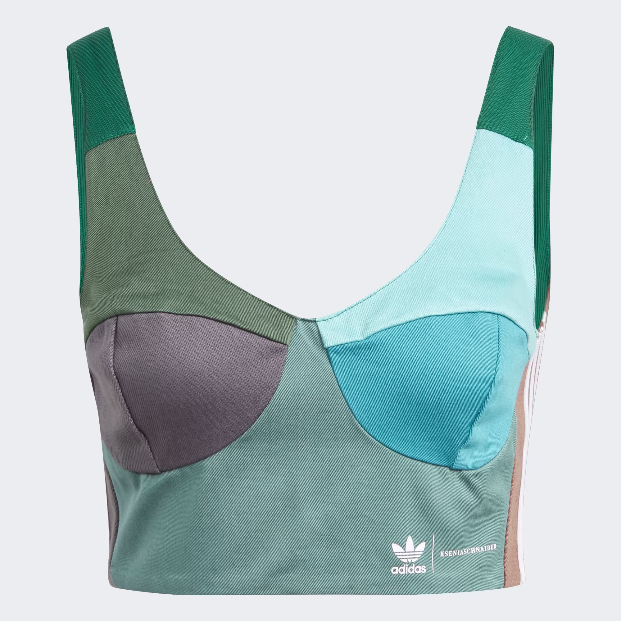 ADIDAS X KSENIASCHNAIDER 3-STRIPE BRA TOP