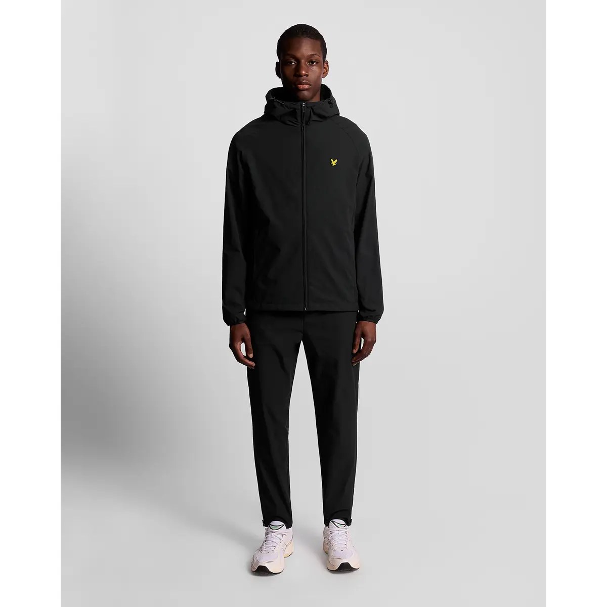 LYLE & SCOTT ACTIVE ZIP THROUGH JACKET - JET BLACK