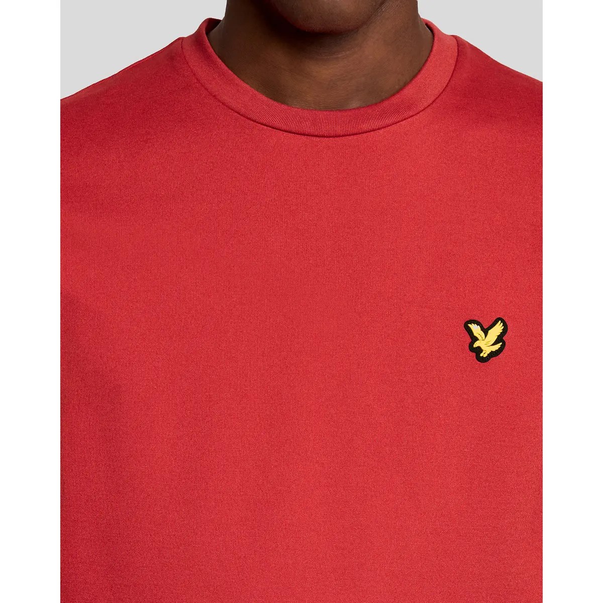 LYLE & SCOTT CREW NECK FLY FLEECE - GARNET