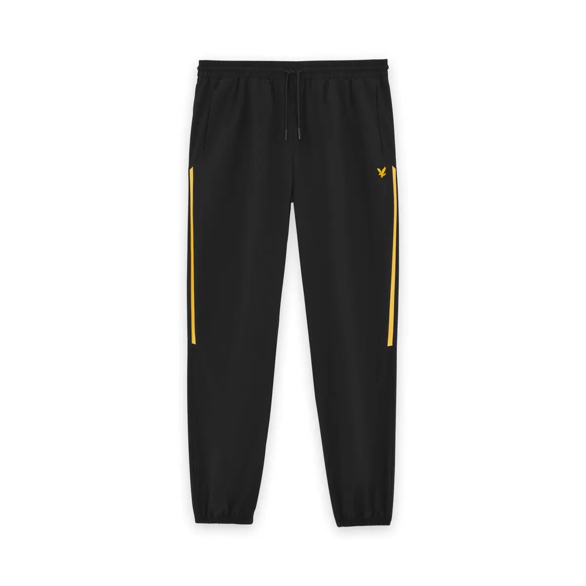 LYLE & SCOTT STRIPED TRACKIES - JET BLACK
