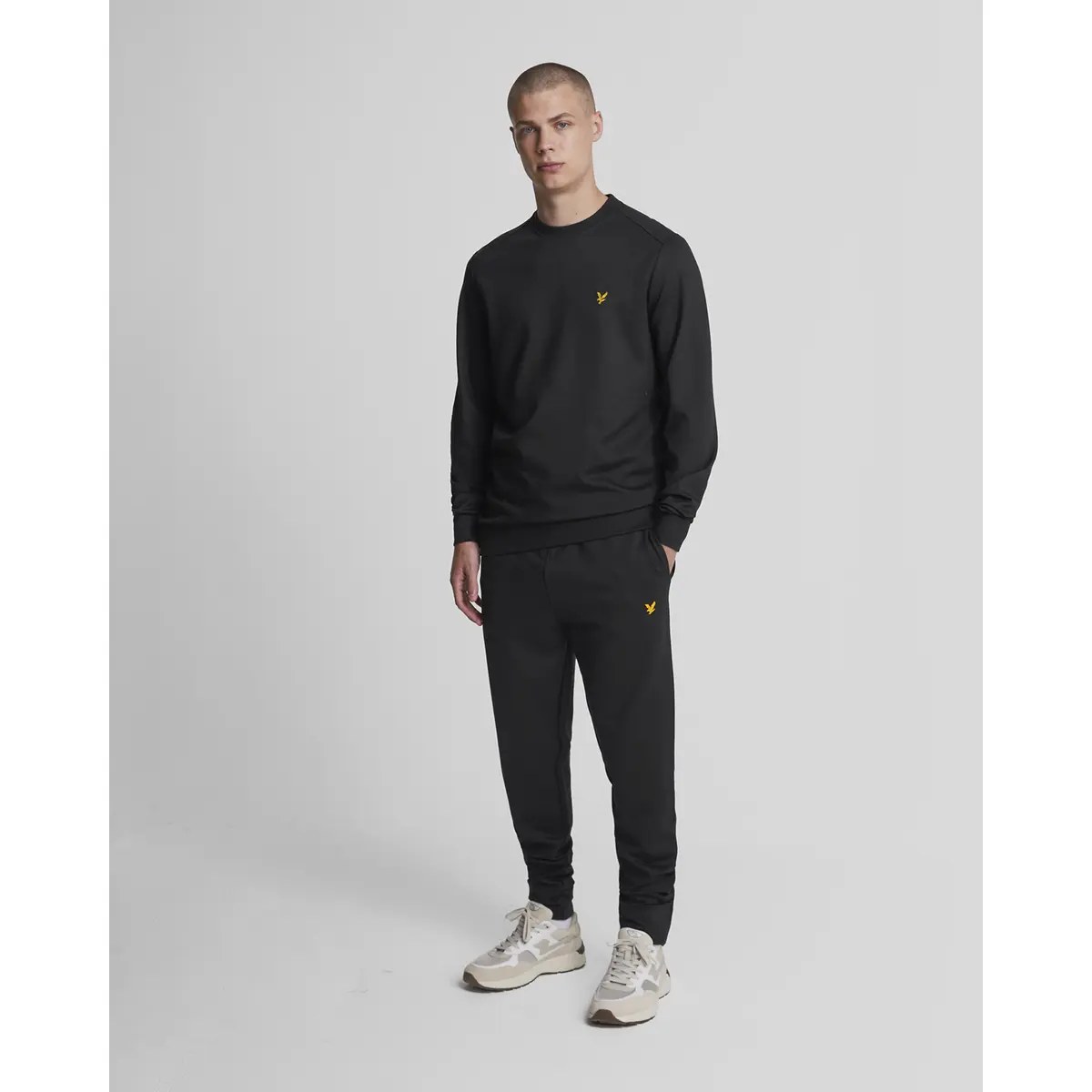 LYLE & SCOTT FLY FLEECE TRACKIES - JET BLACK