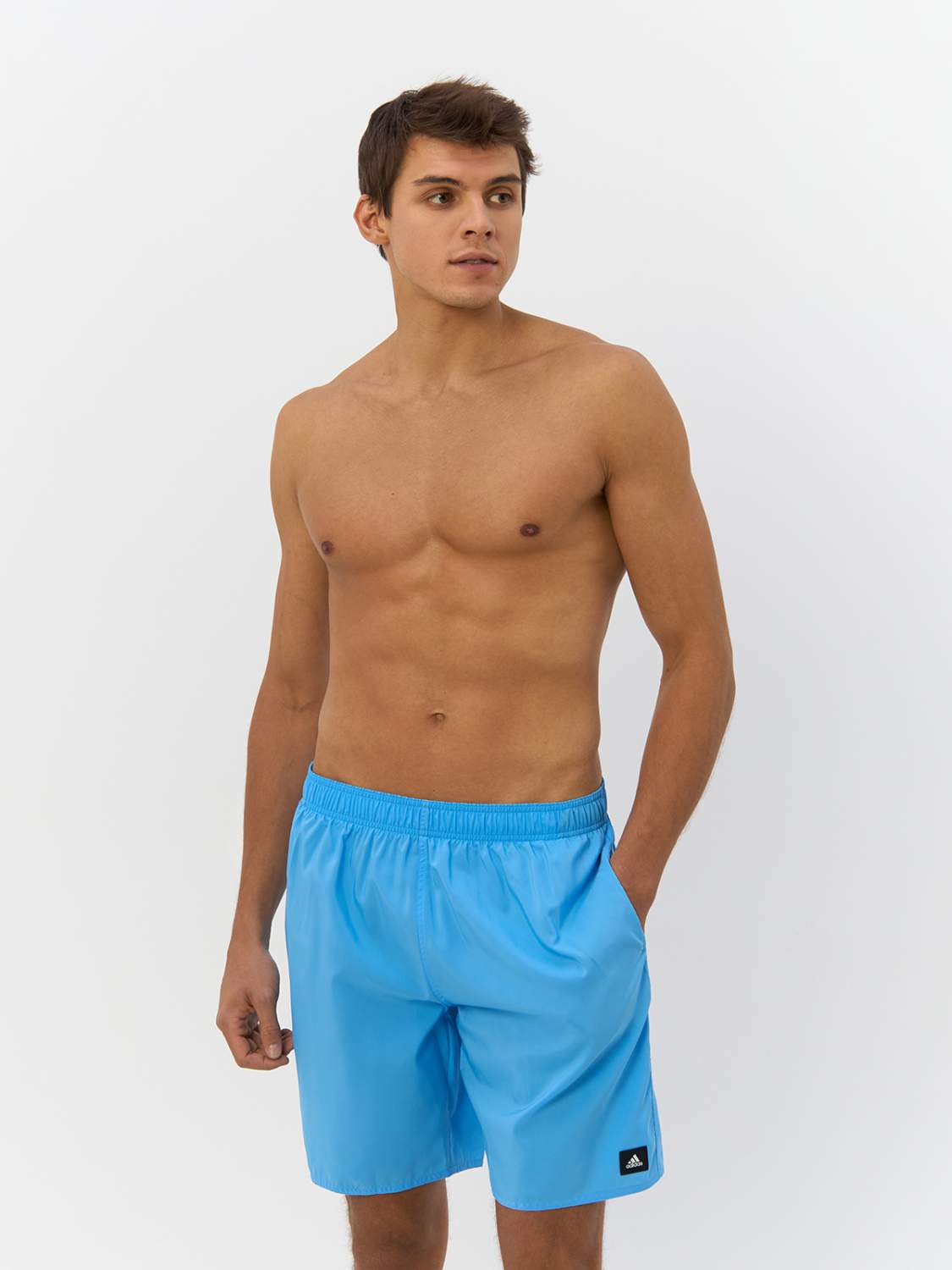 ADIDAS MENS SOLID CLX SWIM SHORTS