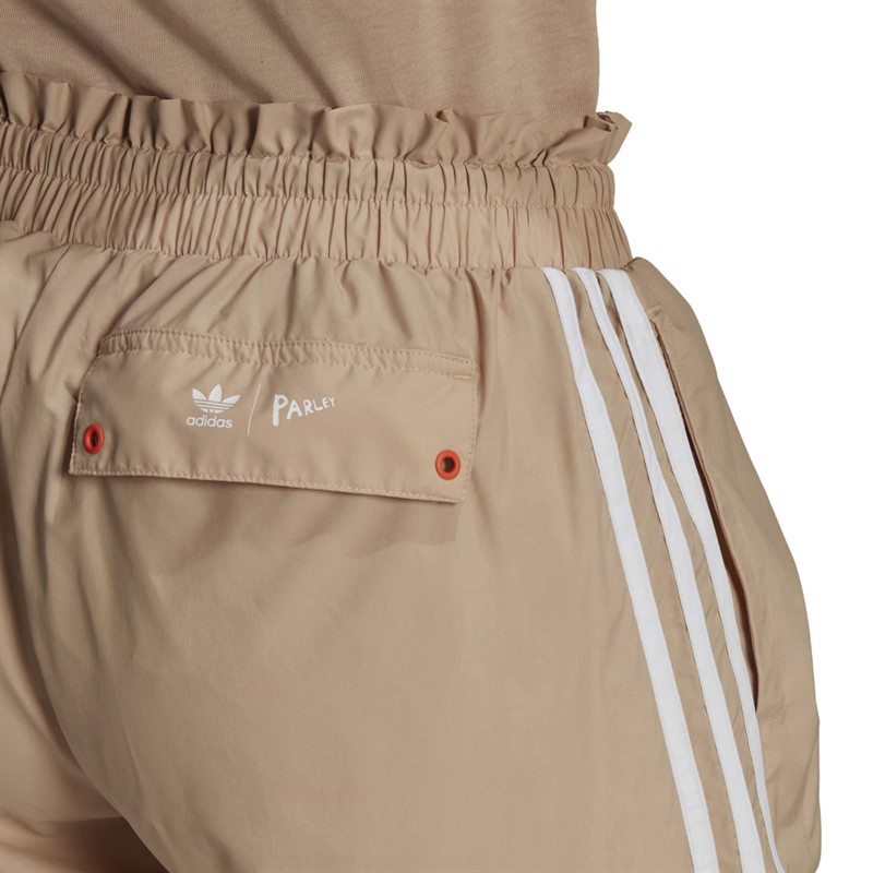 ADIDAS ORIGINALS  X PARLEY WOMENS HIGH RISE RUCHED TRACK PANTS