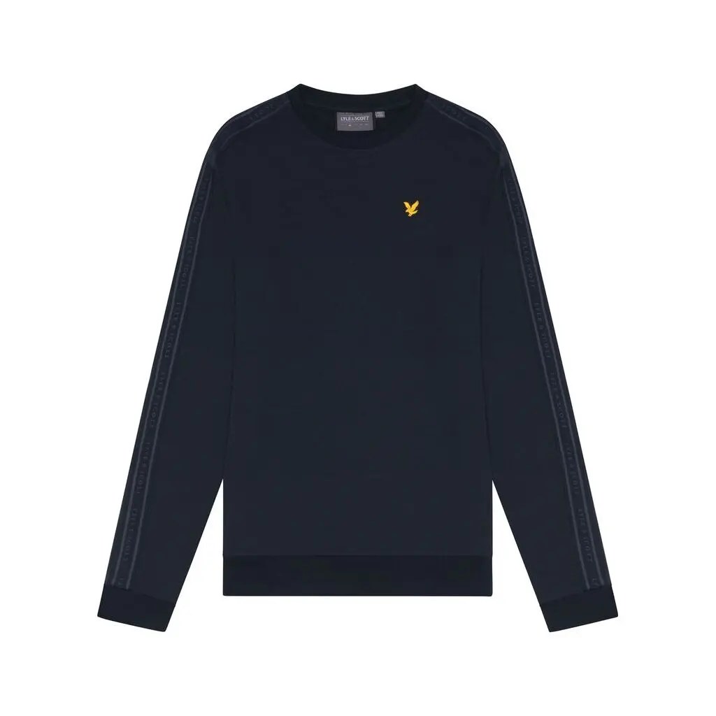 LYLE & SCOTT TAPE CREW NECK - DARK NAVY