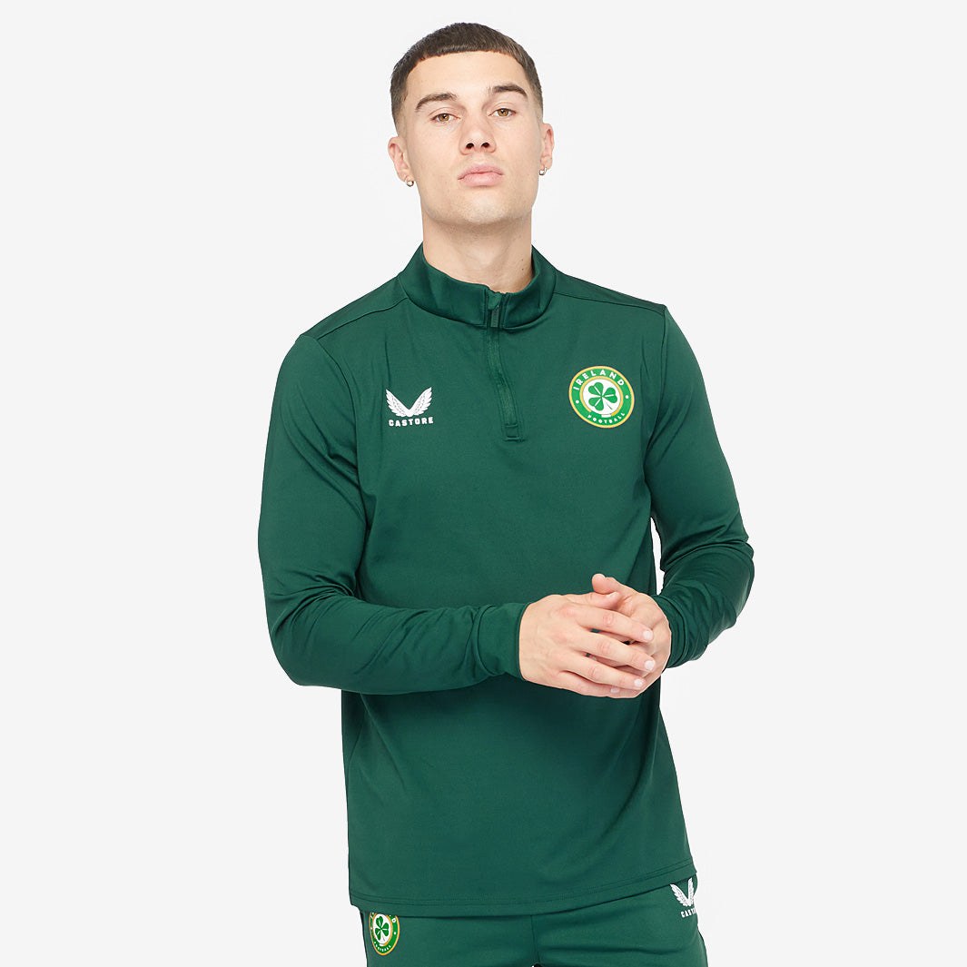 CASTORE FAI PLAYERS 1/4 ZIP MIDLAYER - BOTANICAL GARDEN