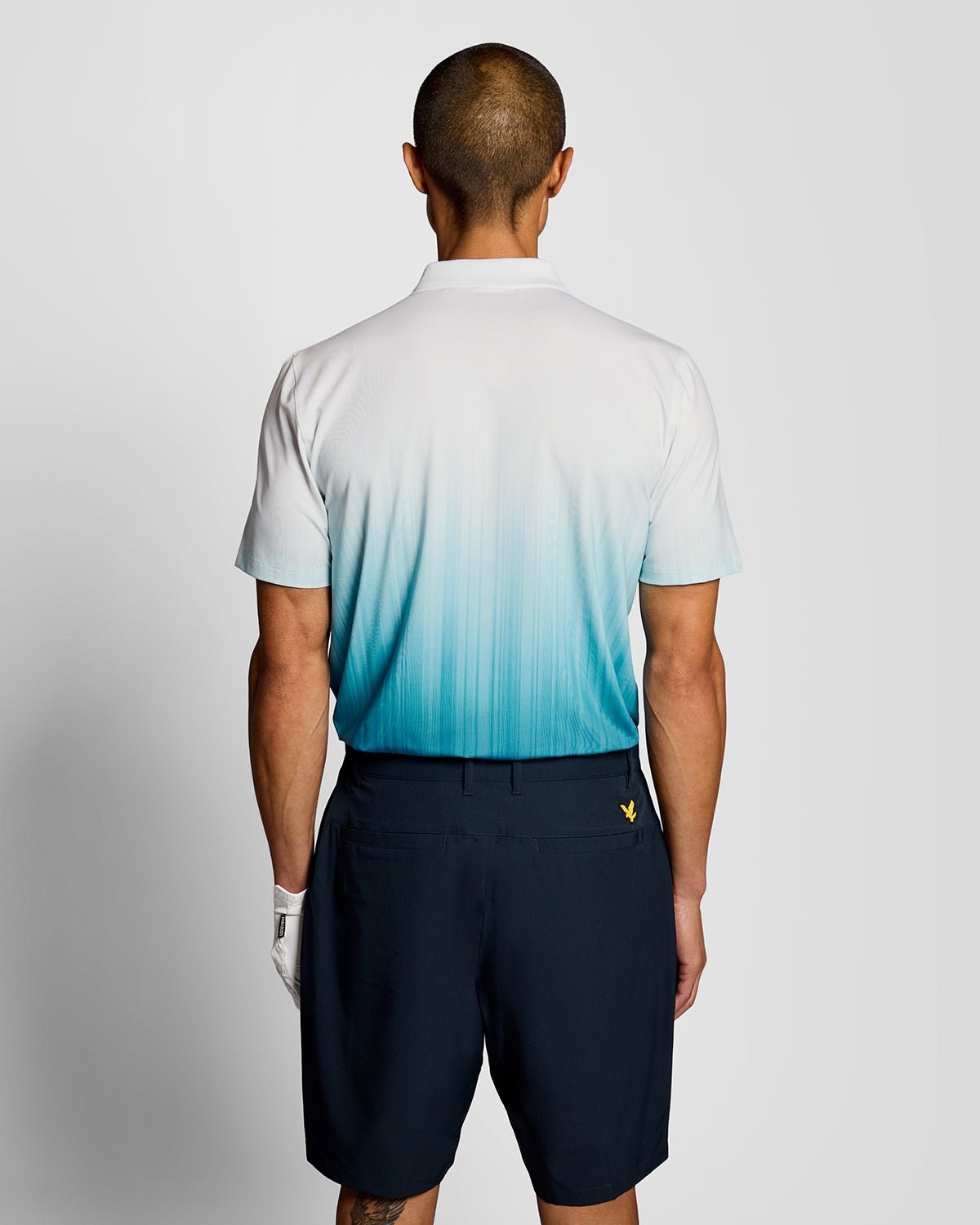 LYLE & SCOTT GOLF GRADIENT POLO - AQUAMARINE BLUE