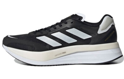 ADIZERO BOSTON 10 M RUNNING TRAINERS CBLACK/FTWWHT/GOLDMT