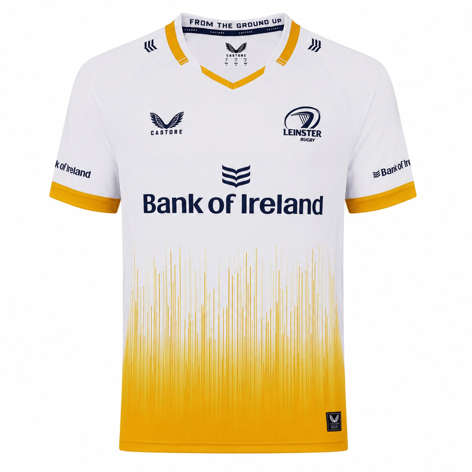 CASTORE LEINSTER AWAY REPLICA SHIRT - GOLD FUSION/BRILLIANT WHITE