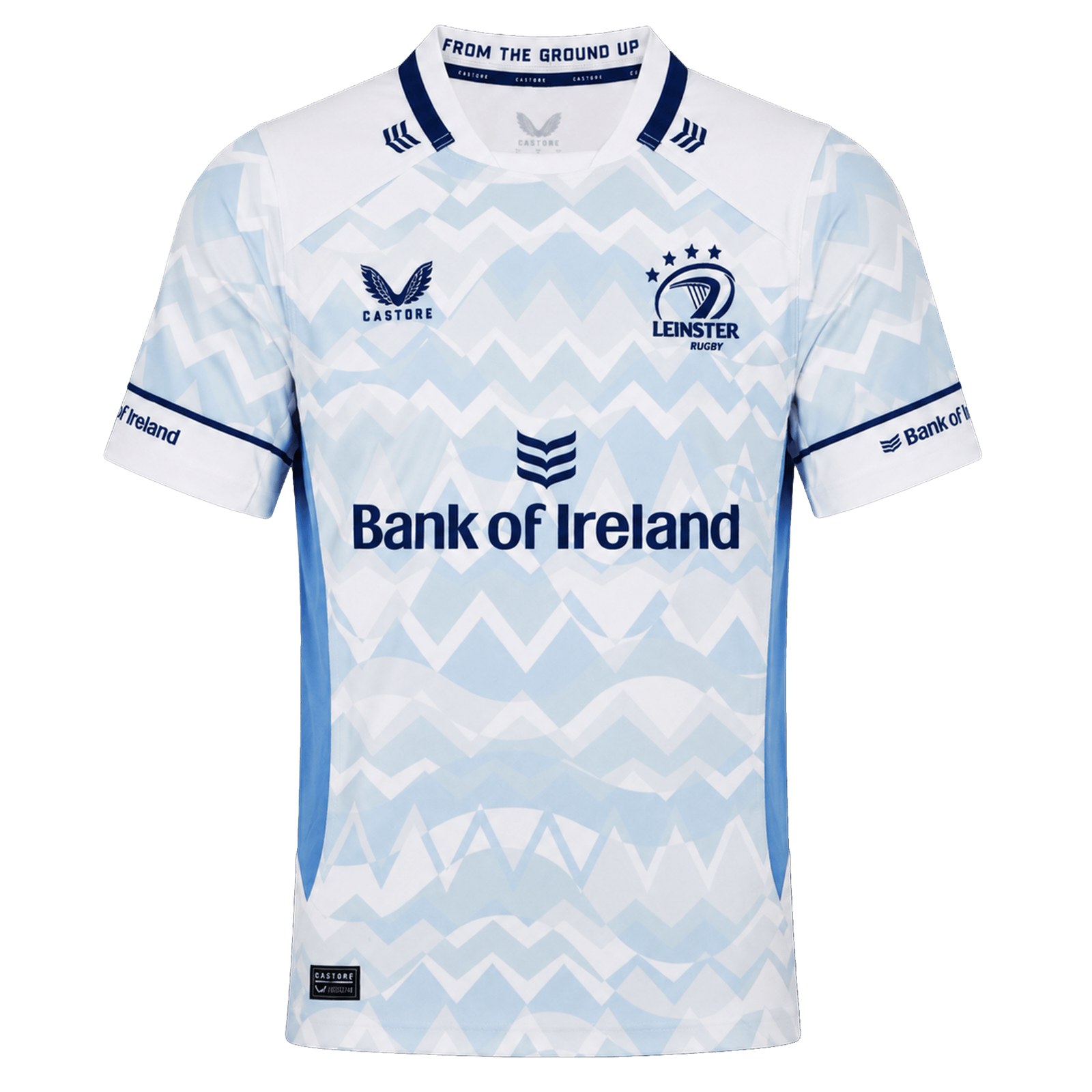 CASTORE LEINSTER AWAY REPLICA JERSEY JUNIOR - BRILLIANT WHITE/ FROZEN FJORD
