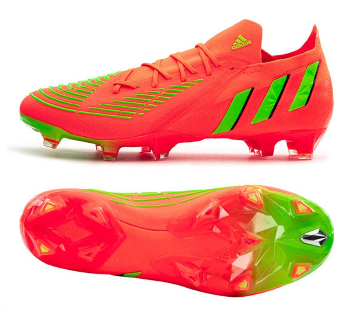 Mens adidas Predator Edge.1 Low FG - Solar Red
