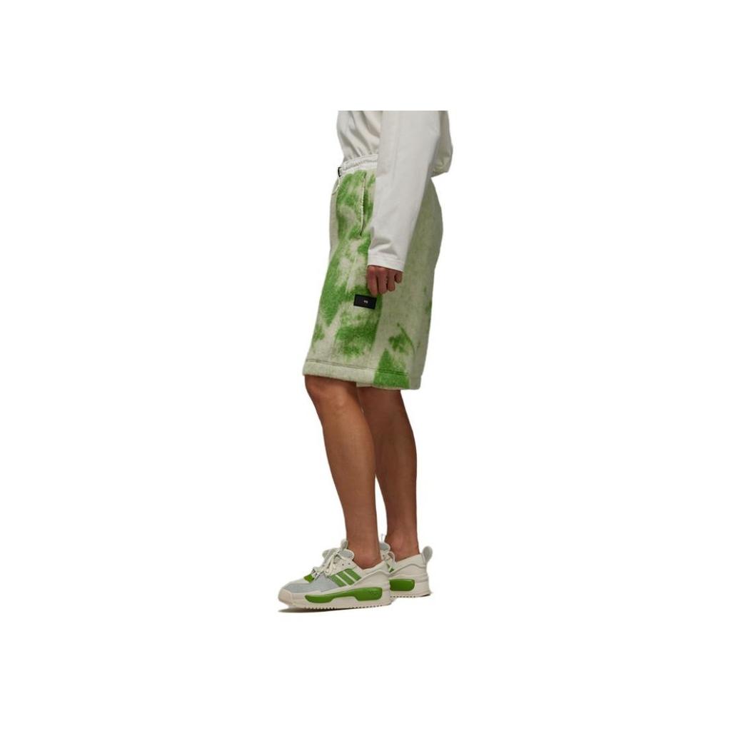 ADIDAS Y-3 FLEECE SHORTS TEXTURE PRINT CASUAL LOOSE