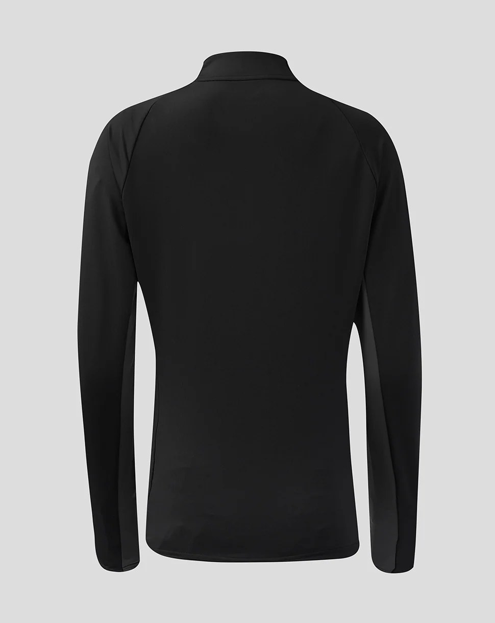 CASTORE FAI PRO COACHES 1/4 ZIP TRAINING TOP WOMENS - CAVIAR/EBONY
