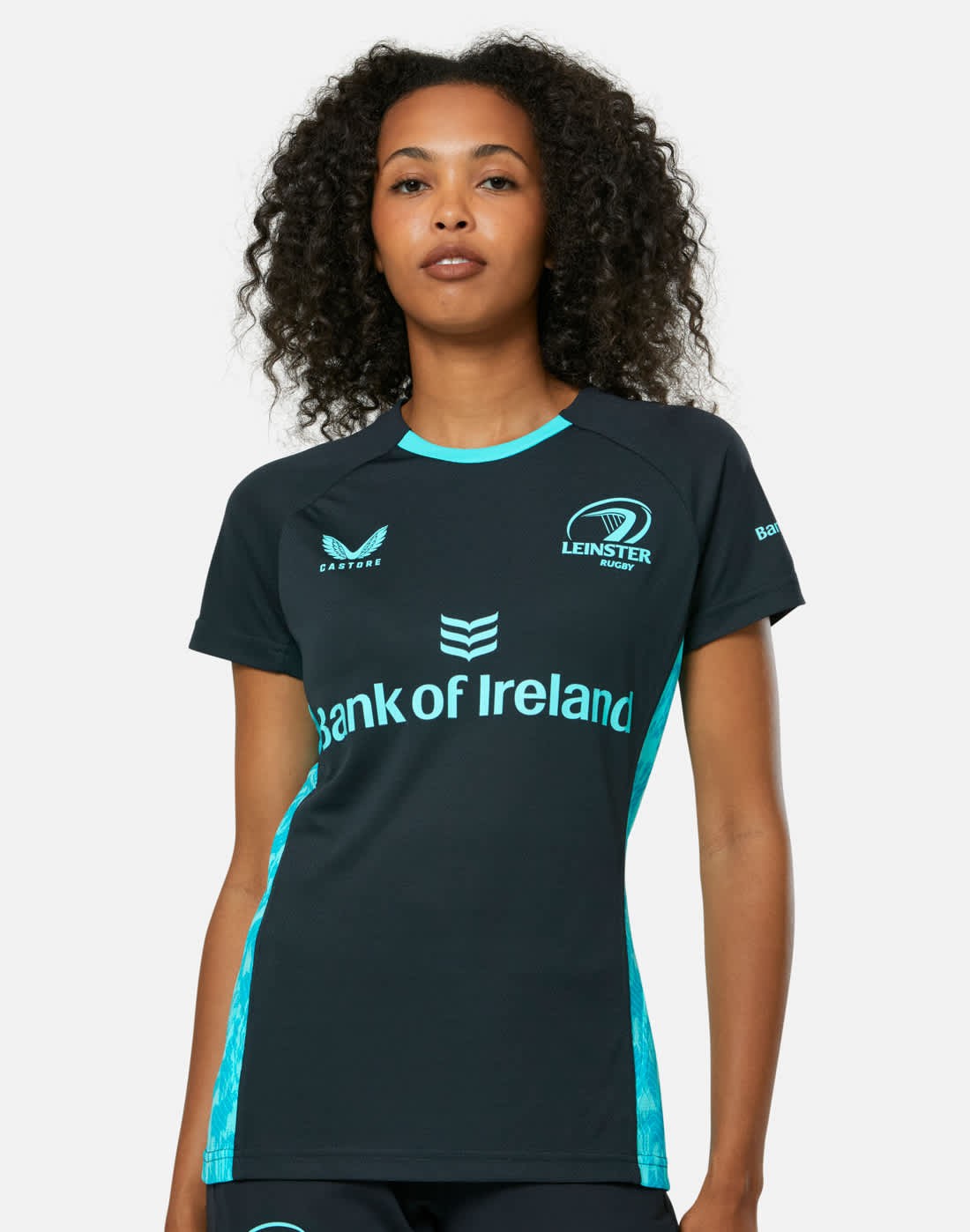 CASTORE LEINSTER PERFORMANCE SHORT SLEEVE TEE WOMENS - BLUE GRAPHITE/BLUE RADIANCE