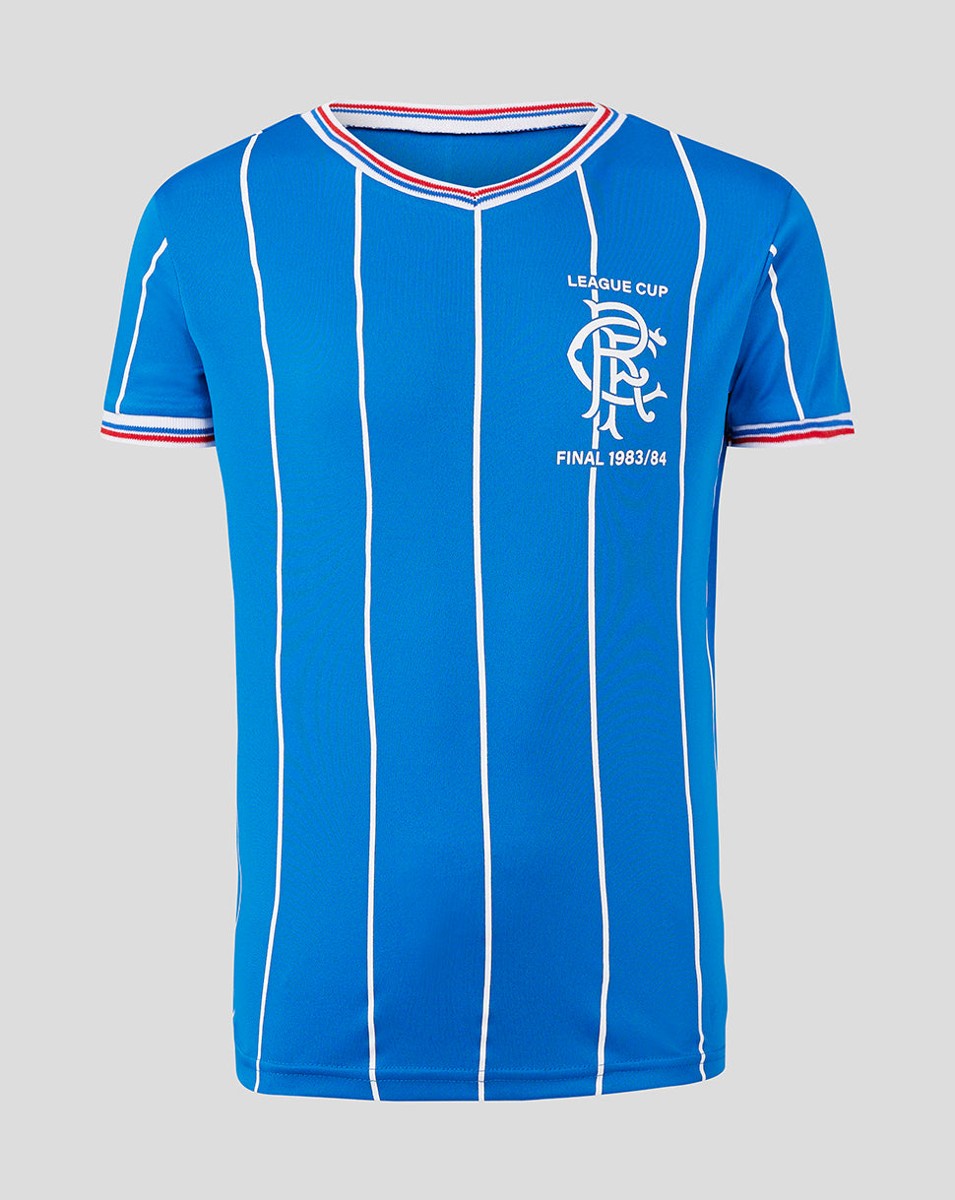 CASTORE RANGERS 1983/84 LCF HOME RETRO SHIRT INFANT - BLUE