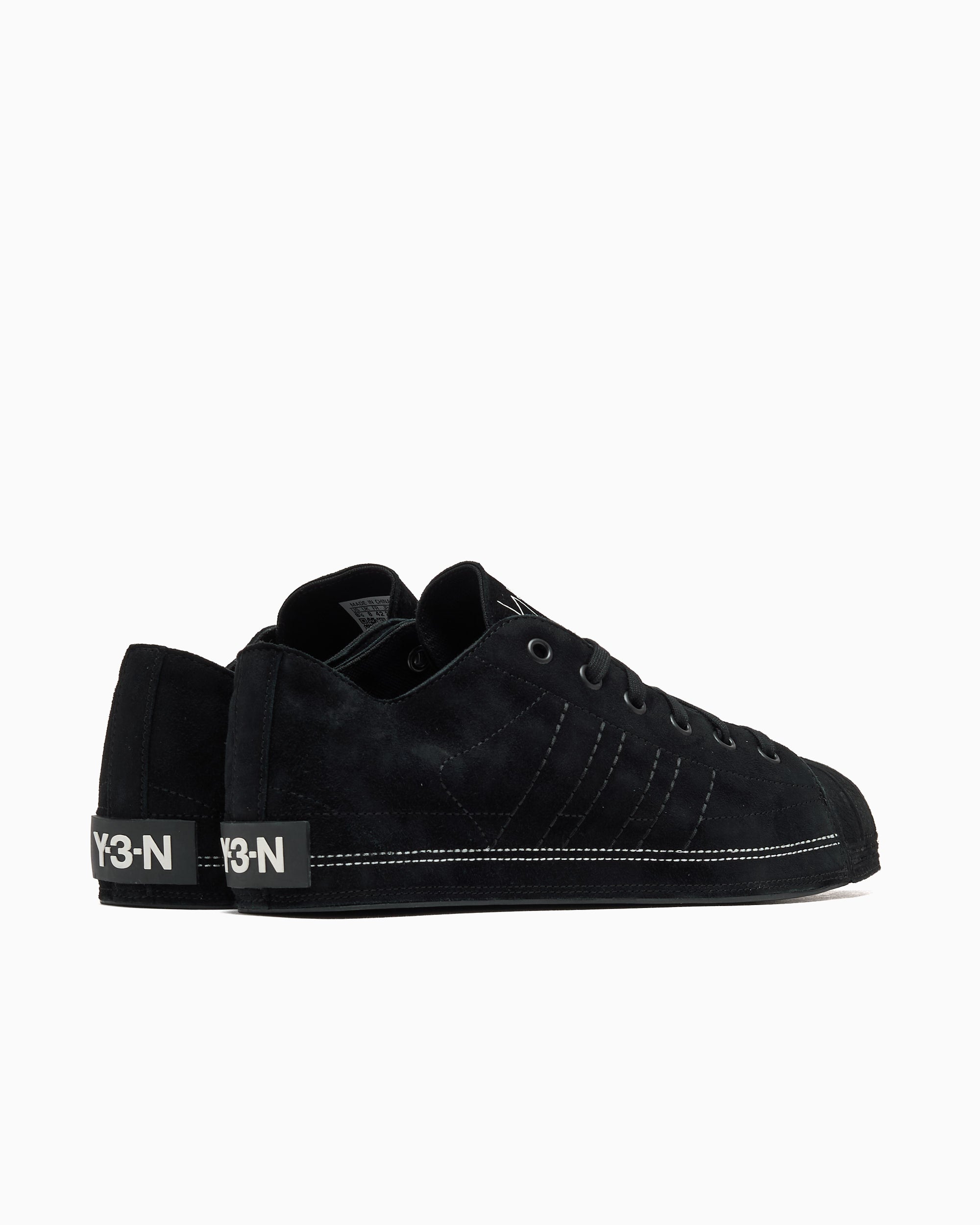 Y-3 NBHD NIZZASTAR LO TRAINERS - BLACK/OFF WHITE/BLACK
