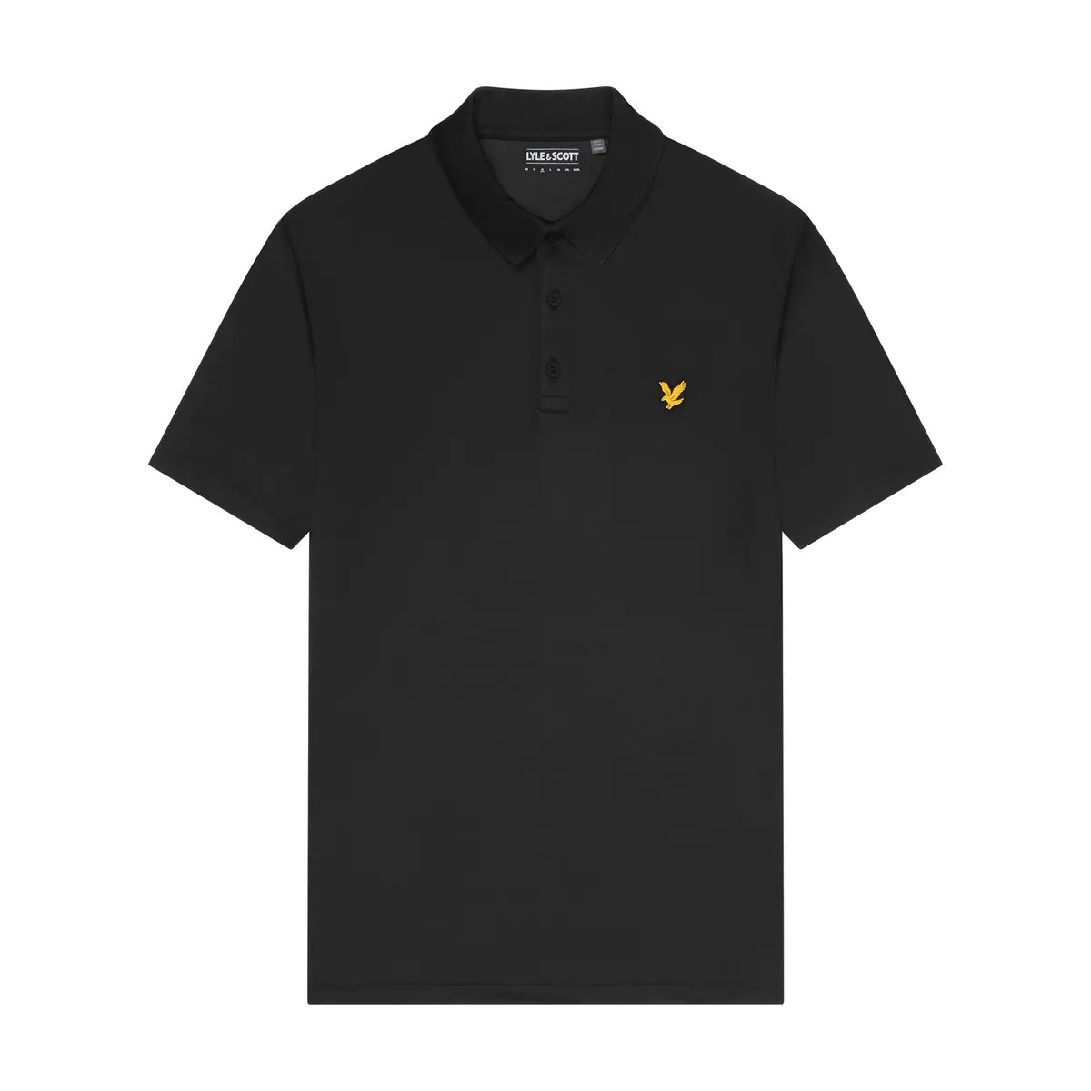 LYLE & SCOTT GOLF TECH POLO SHIRT - JET BLACK